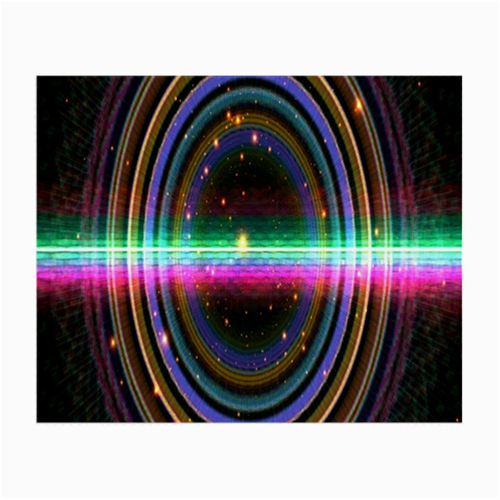 Spectrum Space Line Rainbow Hole Small Glasses Cloth (2-Side)