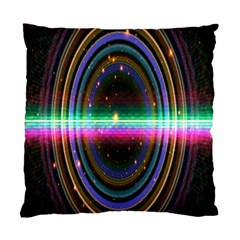 Spectrum Space Line Rainbow Hole Standard Cushion Case (one Side) by Mariart