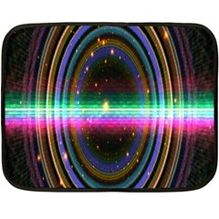 Spectrum Space Line Rainbow Hole Fleece Blanket (mini)