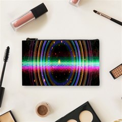 Spectrum Space Line Rainbow Hole Cosmetic Bag (small) 