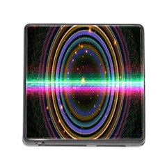 Spectrum Space Line Rainbow Hole Memory Card Reader (square) by Mariart