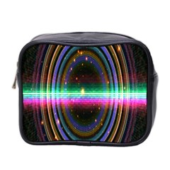 Spectrum Space Line Rainbow Hole Mini Toiletries Bag 2-side