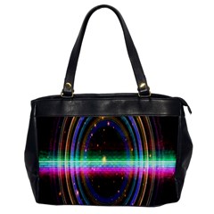 Spectrum Space Line Rainbow Hole Office Handbags by Mariart