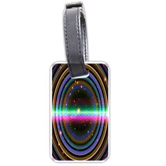 Spectrum Space Line Rainbow Hole Luggage Tags (one Side)  by Mariart