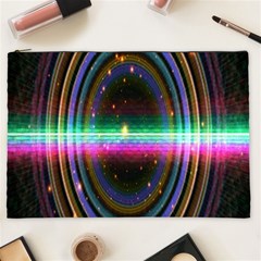 Spectrum Space Line Rainbow Hole Cosmetic Bag (xxl)  by Mariart