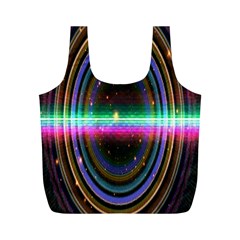 Spectrum Space Line Rainbow Hole Full Print Recycle Bags (m)  by Mariart