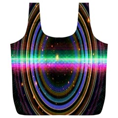 Spectrum Space Line Rainbow Hole Full Print Recycle Bags (l)  by Mariart