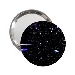 Space Warp Speed Hyperspace Through Starfield Nebula Space Star Hole Galaxy 2 25  Handbag Mirrors by Mariart