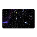 Space Warp Speed Hyperspace Through Starfield Nebula Space Star Hole Galaxy Magnet (Rectangular) Front