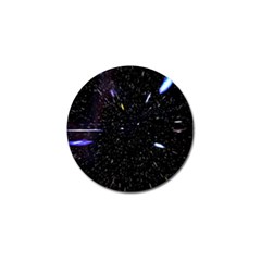 Space Warp Speed Hyperspace Through Starfield Nebula Space Star Hole Galaxy Golf Ball Marker by Mariart