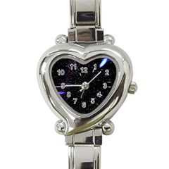 Space Warp Speed Hyperspace Through Starfield Nebula Space Star Hole Galaxy Heart Italian Charm Watch by Mariart