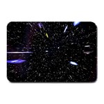 Space Warp Speed Hyperspace Through Starfield Nebula Space Star Hole Galaxy Plate Mats 18 x12  Plate Mat