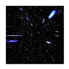 Space Warp Speed Hyperspace Through Starfield Nebula Space Star Hole Galaxy Face Towel by Mariart