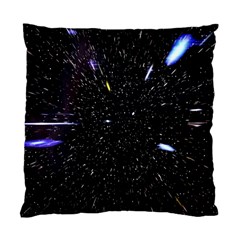 Space Warp Speed Hyperspace Through Starfield Nebula Space Star Hole Galaxy Standard Cushion Case (one Side) by Mariart