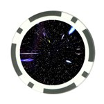 Space Warp Speed Hyperspace Through Starfield Nebula Space Star Hole Galaxy Poker Chip Card Guard (10 pack) Front