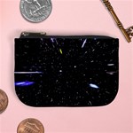 Space Warp Speed Hyperspace Through Starfield Nebula Space Star Hole Galaxy Mini Coin Purses Front