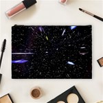 Space Warp Speed Hyperspace Through Starfield Nebula Space Star Hole Galaxy Cosmetic Bag (Large)  Front