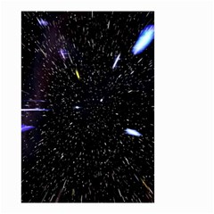 Space Warp Speed Hyperspace Through Starfield Nebula Space Star Hole Galaxy Small Garden Flag (two Sides) by Mariart