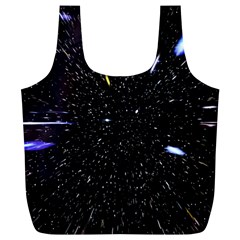 Space Warp Speed Hyperspace Through Starfield Nebula Space Star Hole Galaxy Full Print Recycle Bags (l) 