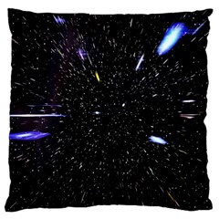 Space Warp Speed Hyperspace Through Starfield Nebula Space Star Hole Galaxy Standard Flano Cushion Case (one Side) by Mariart