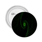 Space Green Hypnotizing Tunnel Animation Hole Polka Green 2.25  Buttons Front