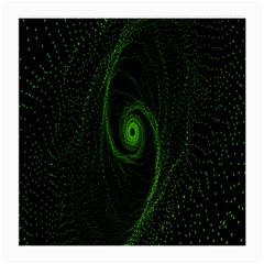 Space Green Hypnotizing Tunnel Animation Hole Polka Green Medium Glasses Cloth by Mariart