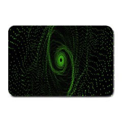 Space Green Hypnotizing Tunnel Animation Hole Polka Green Plate Mats by Mariart