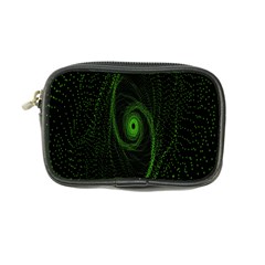 Space Green Hypnotizing Tunnel Animation Hole Polka Green Coin Purse by Mariart