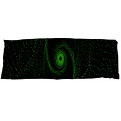 Space Green Hypnotizing Tunnel Animation Hole Polka Green Body Pillow Case (dakimakura) by Mariart