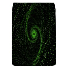 Space Green Hypnotizing Tunnel Animation Hole Polka Green Flap Covers (l)  by Mariart