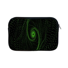 Space Green Hypnotizing Tunnel Animation Hole Polka Green Apple Ipad Mini Zipper Cases by Mariart