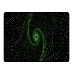 Space Green Hypnotizing Tunnel Animation Hole Polka Green Double Sided Fleece Blanket (small)  by Mariart