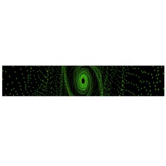 Space Green Hypnotizing Tunnel Animation Hole Polka Green Flano Scarf (large)