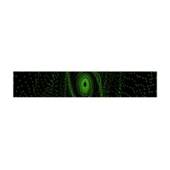 Space Green Hypnotizing Tunnel Animation Hole Polka Green Flano Scarf (mini)