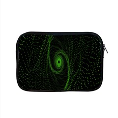 Space Green Hypnotizing Tunnel Animation Hole Polka Green Apple Macbook Pro 15  Zipper Case by Mariart