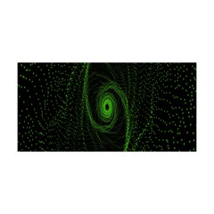 Space Green Hypnotizing Tunnel Animation Hole Polka Green Yoga Headband by Mariart