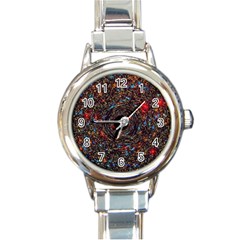 Space Star Light Black Hole Round Italian Charm Watch