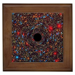 Space Star Light Black Hole Framed Tiles