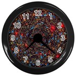 Space Star Light Black Hole Wall Clocks (Black) Front