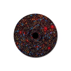 Space Star Light Black Hole Rubber Round Coaster (4 Pack) 