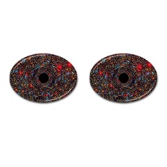 Space Star Light Black Hole Cufflinks (oval)