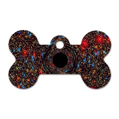 Space Star Light Black Hole Dog Tag Bone (one Side)