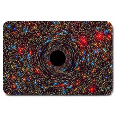 Space Star Light Black Hole Large Doormat  by Mariart