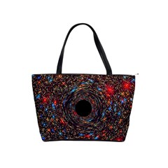 Space Star Light Black Hole Shoulder Handbags by Mariart