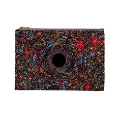 Space Star Light Black Hole Cosmetic Bag (large)  by Mariart