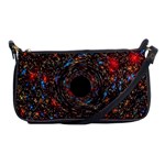 Space Star Light Black Hole Shoulder Clutch Bags Front