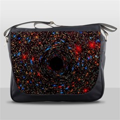 Space Star Light Black Hole Messenger Bags by Mariart