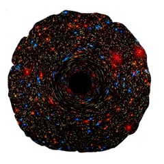 Space Star Light Black Hole Large 18  Premium Round Cushions by Mariart