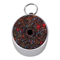 Space Star Light Black Hole Mini Silver Compasses