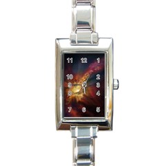 Sun Light Galaxy Rectangle Italian Charm Watch